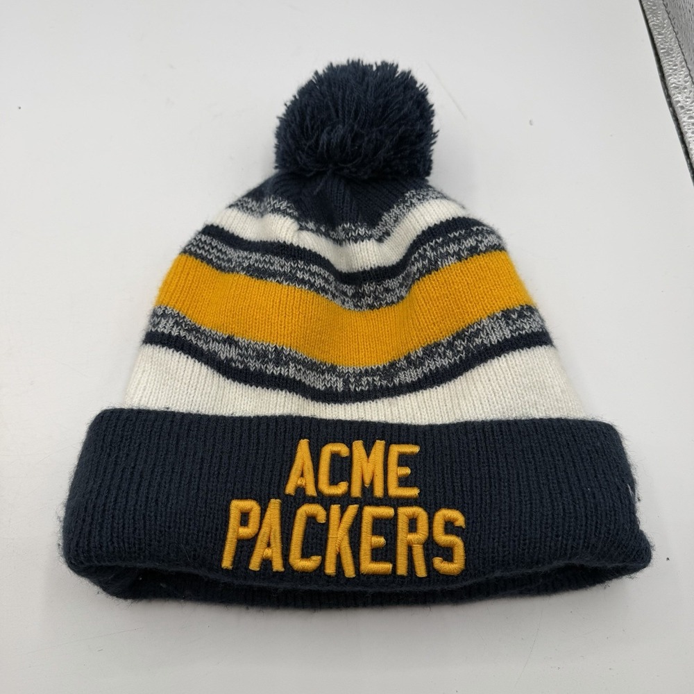 New Era ACME Green Bay Packers Beanie YOUTH Hat Cap NFL Throwback‎ Knit Winter